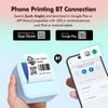57mm Label Thermal Printer 2inch Pocket Printer BT Wireless Connect Compatible with for Android for IOS APP Support Receipt Labe