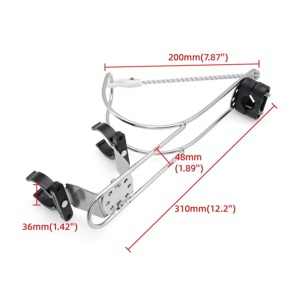 Marine Hardware Boat Lifebuoy Ring Horseshoe Bracket Adjustable Swimming Ring Brackets Rustproof for Yacht Boat Life Buoy Holder