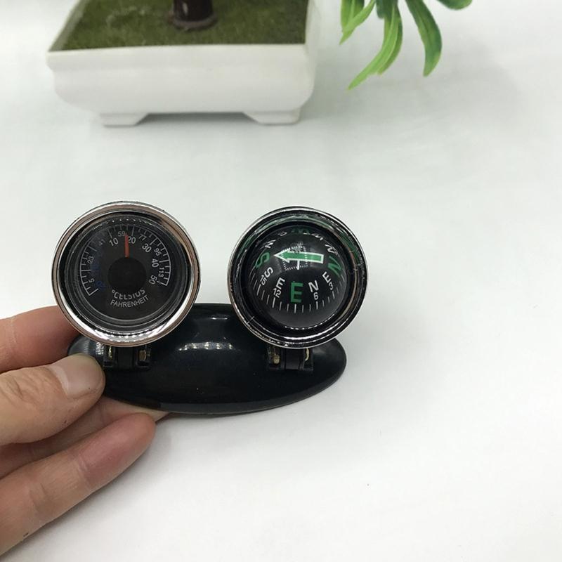 Multifunctional Car Guide Ball Compasses With Thermometers Direction For Dashboard Decoration In Trucks And 4x4 Vehicles