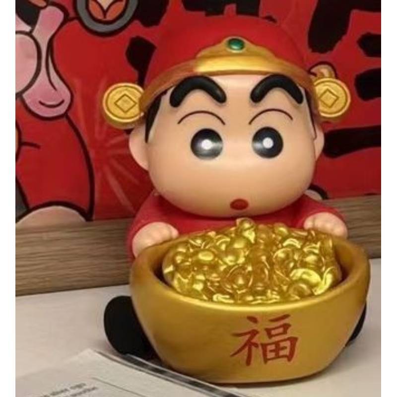 Crayon Shin Chan Pvc Car Decor With Handmade Assembly For Wealth Attracting Car Interior