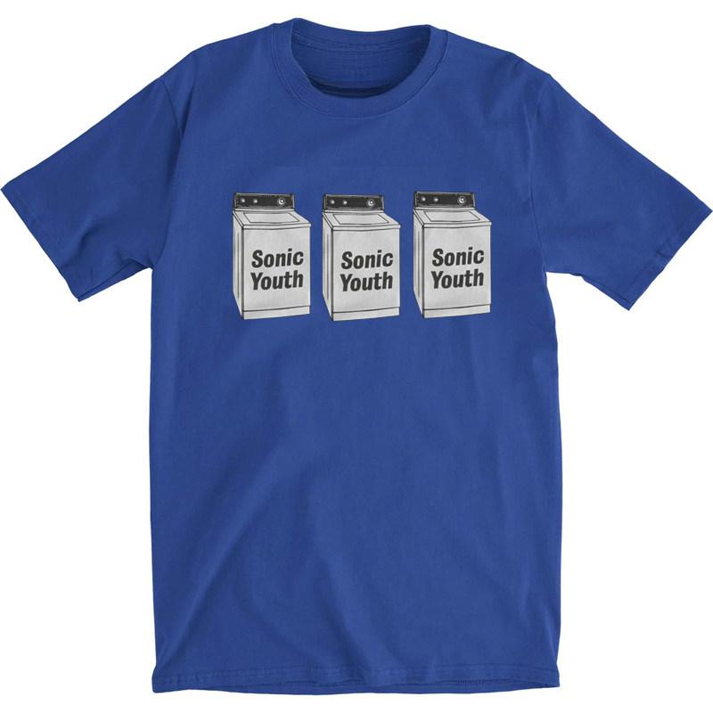 KEREN FASHION SONIC YOUTH Blauw T-shirt Sonic Youth Washing Machine Album Casual T-shirt Heren en Dames Luxe Merk Top 2026 L