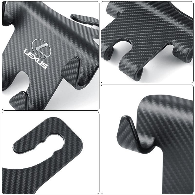 2 Stück Auto-Kopfstützenhaken Auto-Rücksitz-Organizer Zubehör Für Lexus IS250 Ct200h LS430 LX570 NX300h IS300h RX330 ES300h UX250h