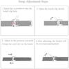 Replacement Wristbands Compatible for Xiaomi Band 7 Metal Straps Waterproof Stainless Steel Straps Easy To Install with Tools