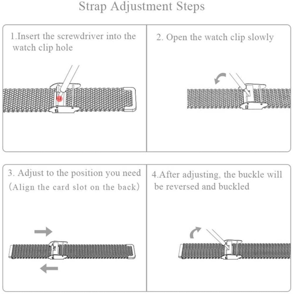 Replacement Wristbands Compatible for Xiaomi Band 7 Metal Straps Waterproof Stainless Steel Straps Easy To Install with Tools