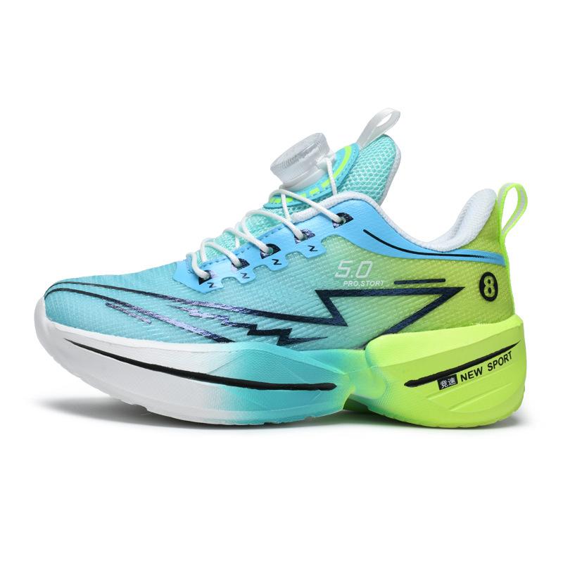 Children's red rabbit sports shoes mesh light breathable student physical training shoes shock absorption non-slip boys running shoes