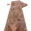 African 3D Flowers Sequins 2025 Latest Hot On Sale African French Party Lace Fabric Tulle Nigerian Lace Fabric For Wedding Dress