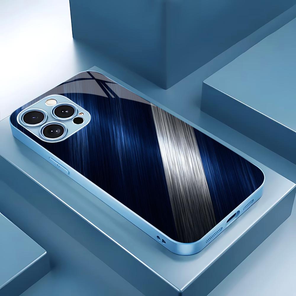 Fashion New Hot-selling Protective Case Phone Case Metallic Paint Glass PhoneCase for iPhone 17 16 15 14 13 12 11pm Pro Plus