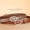 New Women's Thin Plate Buckle Belt, Jeans Belt, Women's Versatile Belt