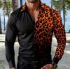 Alla moda! Camicia a maniche lunghe con audace stampa leopardata.