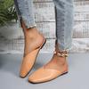 Large size bag head slippers women's outer wear 2025 summer flat bottom cool slippers square head muller shoes beach half slippers