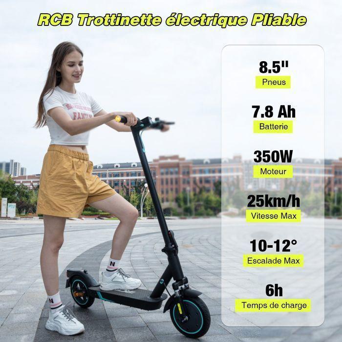 RCB R17 Electric Scooter for Adults 500W, Foldable 8.5", LCD Screen, APP, Dual Brake and Shock Absorber