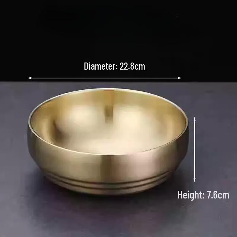 ZISIZ Double-Layer Stainless Steel Cold Noodle Bowl Set