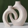 Top Quality Beautiful Plastic Vase Set Creative White Simple Home Decoration Living Room Entryway TV Cabinet Decoration