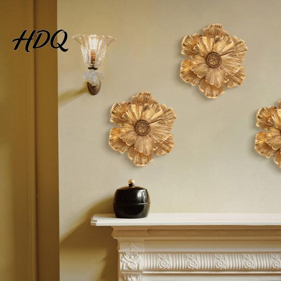 3D Flower Wall Art Resin Decoration Modern Floral Sculpture Living Room Hanging Ornament for Room Home Office