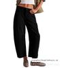 High-waisted Casual Pants Women's High Waist Casual Pants European and American Solid Loose Straight Pants Women