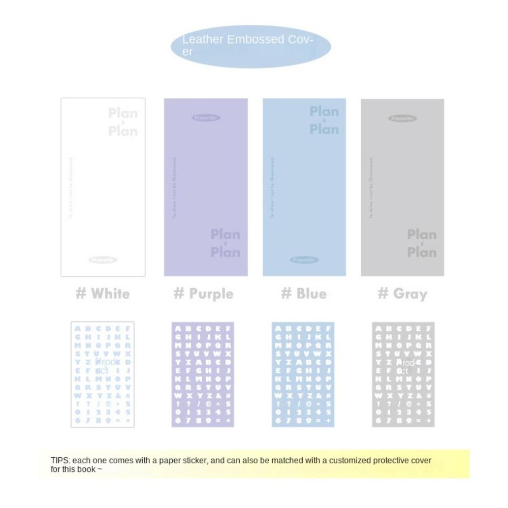 Horizontal Kawaii Daily Planner Notebook Stationery Simple Multi-function Notebook  Diary