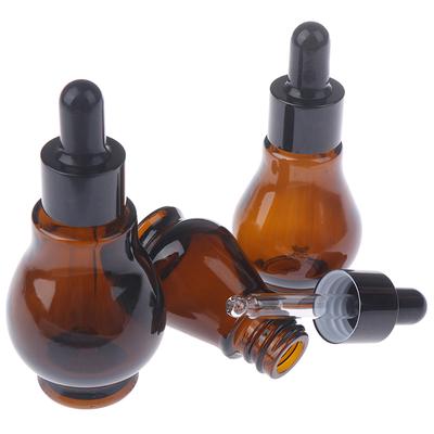 10/20/30Ml Empty Brown Glass Dropper Bottles With Pipette For Essential Oil