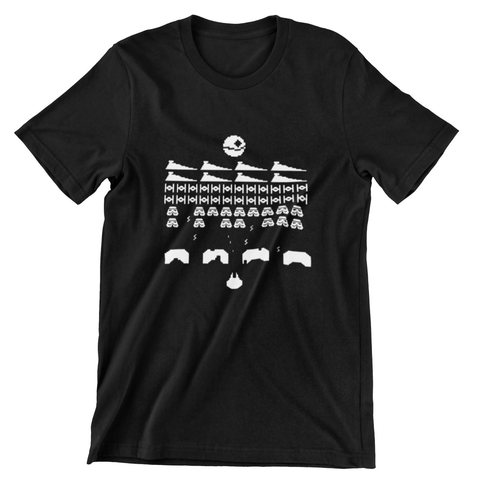Star Wars t shirt space invaders falcon stormtroopers star destroyer S разноцветный