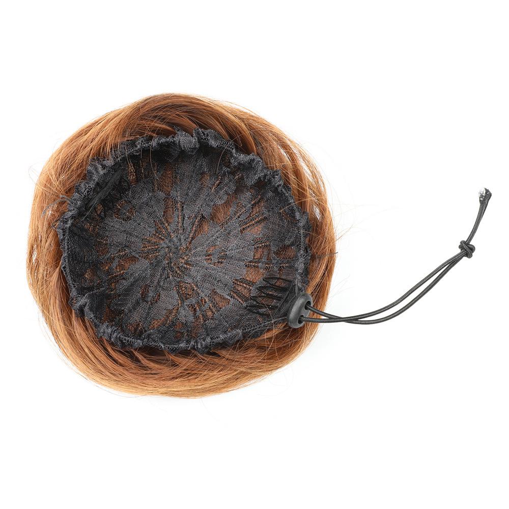 Chignon Updo Elastic Drawstring Hair Bun Pad In Black Brown Colors Straight Curly Hairpieces for Women Ladies