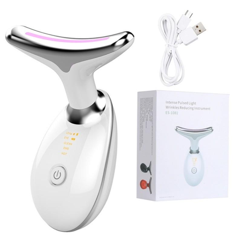 Anti Wrinkle Beauty Device LED Lights Photon Therapy Skin Tighten Portable Intense Pulsed Light Neck Face Wrinkle Remover