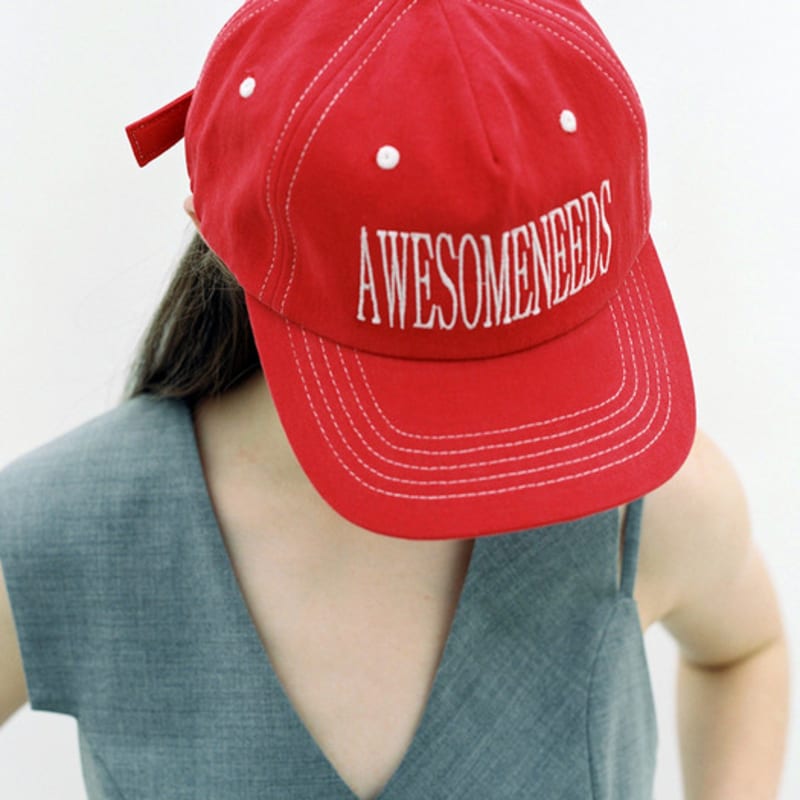 

AWESOME NEEDS SIGNATURE CAP_RED FREE