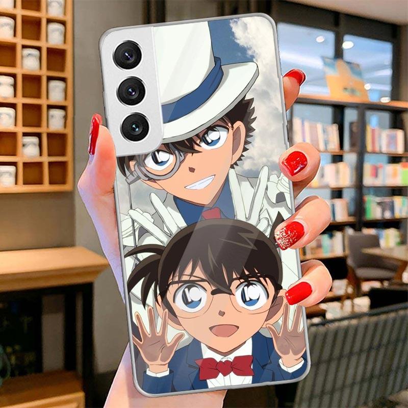 Anime Conan Cover Phone Case For Samsung Galaxy S26 S25 Edge S24 Ultra S23 S22 Plus S21 S20 FE Soft Fundas Shell Galaxy S25 S24