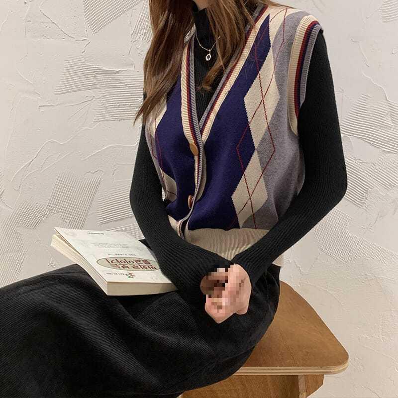 Γυναικείο Ευέλικτο Πλεκτό Γιλέκο Χωρίς Μανίκια - Άνοιξη/Φθινόπωρο 2025