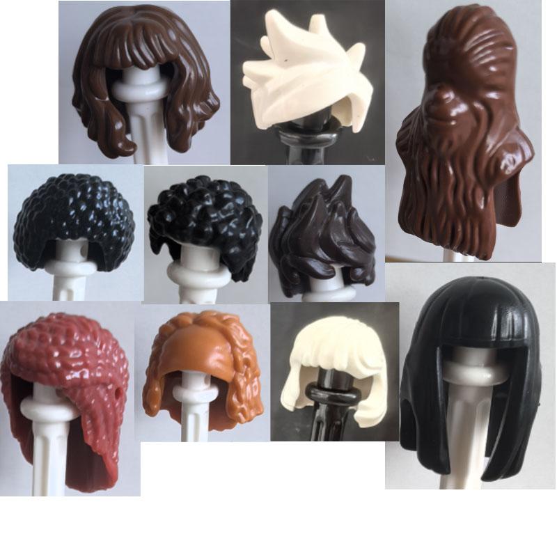 MOC City Building Blocks Procurement Products Body Character Accessories Colorful Hair Mini Bricks Compatible Toys Gift K075 DIY