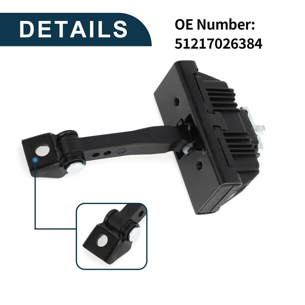 TUCKBOLD Door Check Strap Stopper Limiter Part Number 51217026384 for BMW E46 Front Left and Right Door Check Bracket Stop Door Checker Arm Assembly