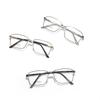 Glasses Square Metal Saddle Nose Pad Literary Retro Flat Glasses Women Commuter Glasses Men
