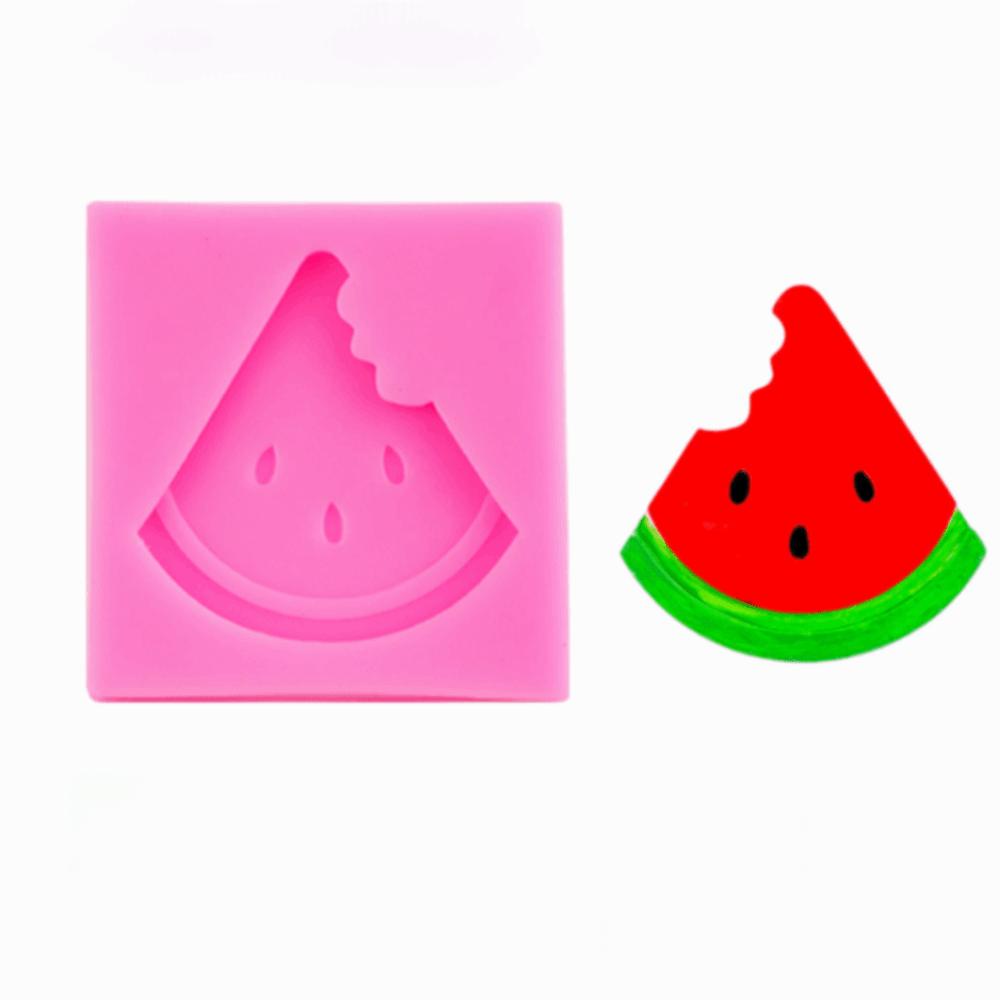 Washable Silicone Mould Watermelon Slice Fruit Silicone Mold Dessert Mould  Fondant Cake Decorating