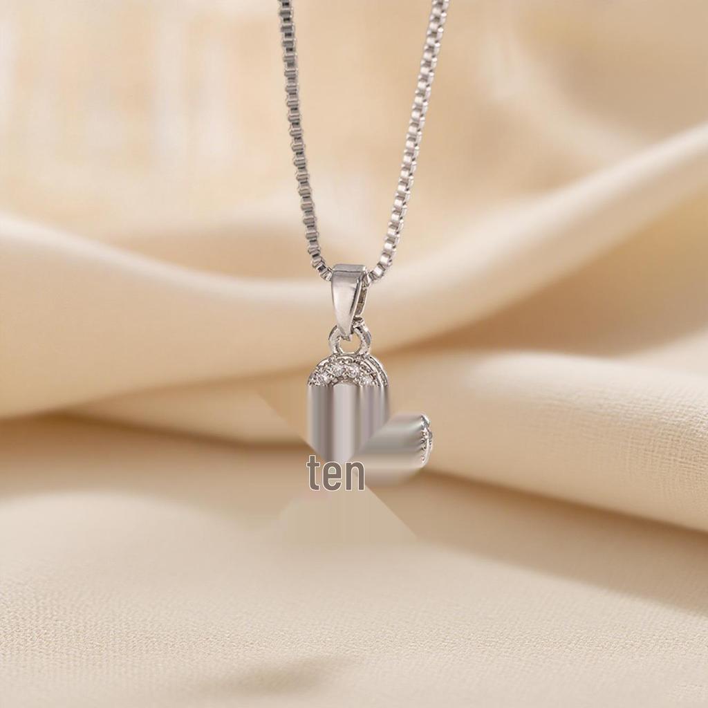 Elegant Light Luxury Zircon Necklace for Women - Gold-Plated, Simple Clavicle Chain