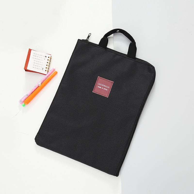 Korean Multi-layer A4 Document & Laptop Bag - Oxford Cloth, Large Capacity Briefcase