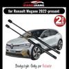 2 pièces d'amortisseurs de hayon arrière pour Renault Megane E-Tech Électrique (BCB) -présent AVEC RESSORT Coffre de coffre à bagages Jambes de force à gaz chargées de gaz