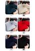 Men's Solid Color Half-Zip Sweater - Autumn/Winter Versatile Knit Base Layer with Half-High Collar