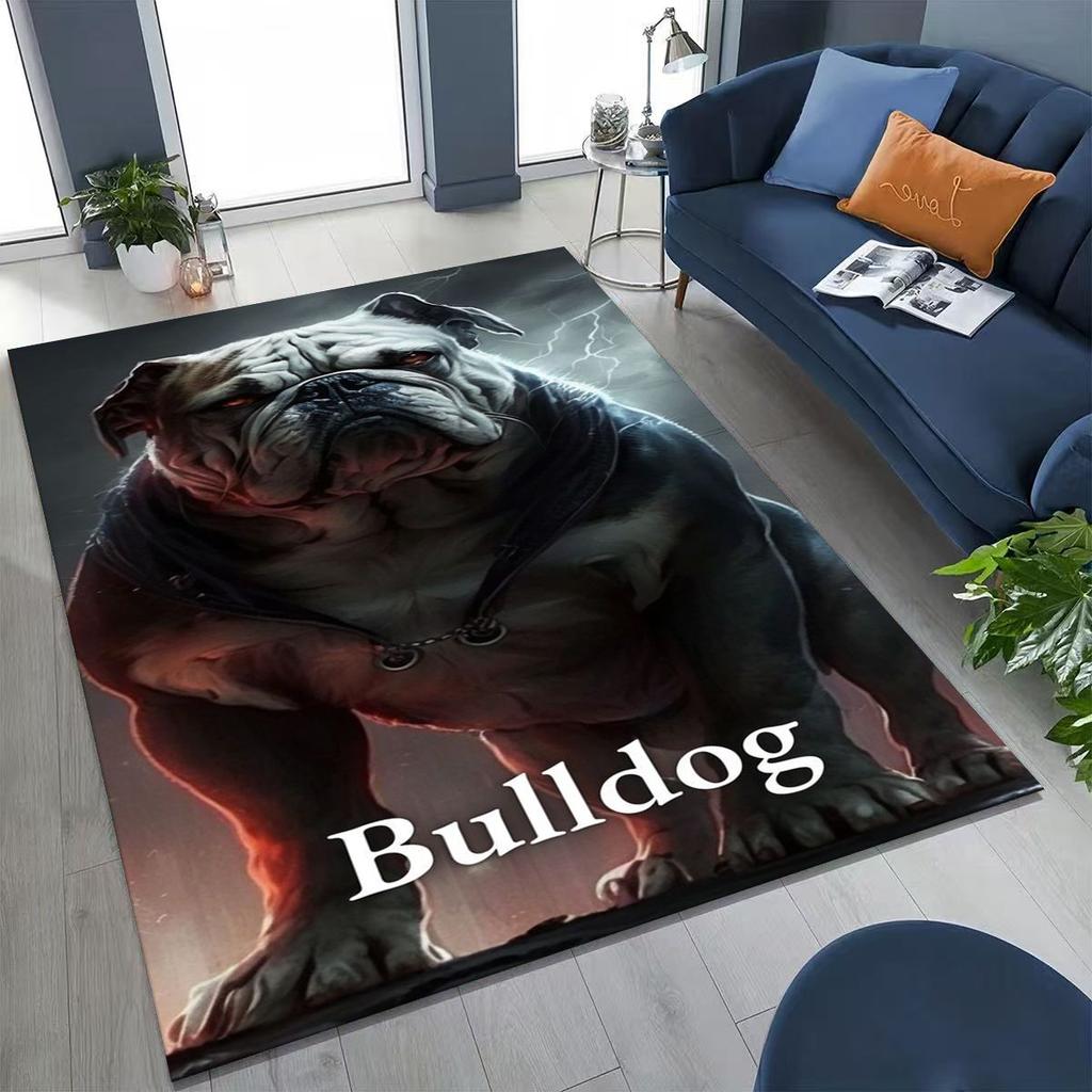 New French Bulldogs Pit Bull Dogs Rug for Bedroom Living Room Sofa Home Doormat Decor, Large Kids Play Non-slip Floor Mat