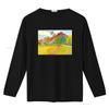 Tahitian Landscape Paul Gauguin Painting T Shirt Art for Her Him Lover Vintage Washed Comfortable Fashion Designer Clothes