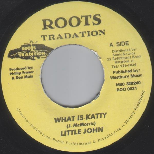 

7inch Record LITTLE JOHN What Is Katty MSC328240 Roots Tradation Jamaica Reggae Ska Dub Used