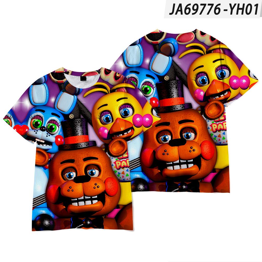 Five Nights At Freddys T-shirt for Men Women Summer Kids Tops Tees Kids Tshirts Clothes Streetwear