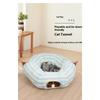 Interactive Cave Toy Multi Function Detachable Foldable Cat Banana Tunnel Bed with Cushion Mat for Pet