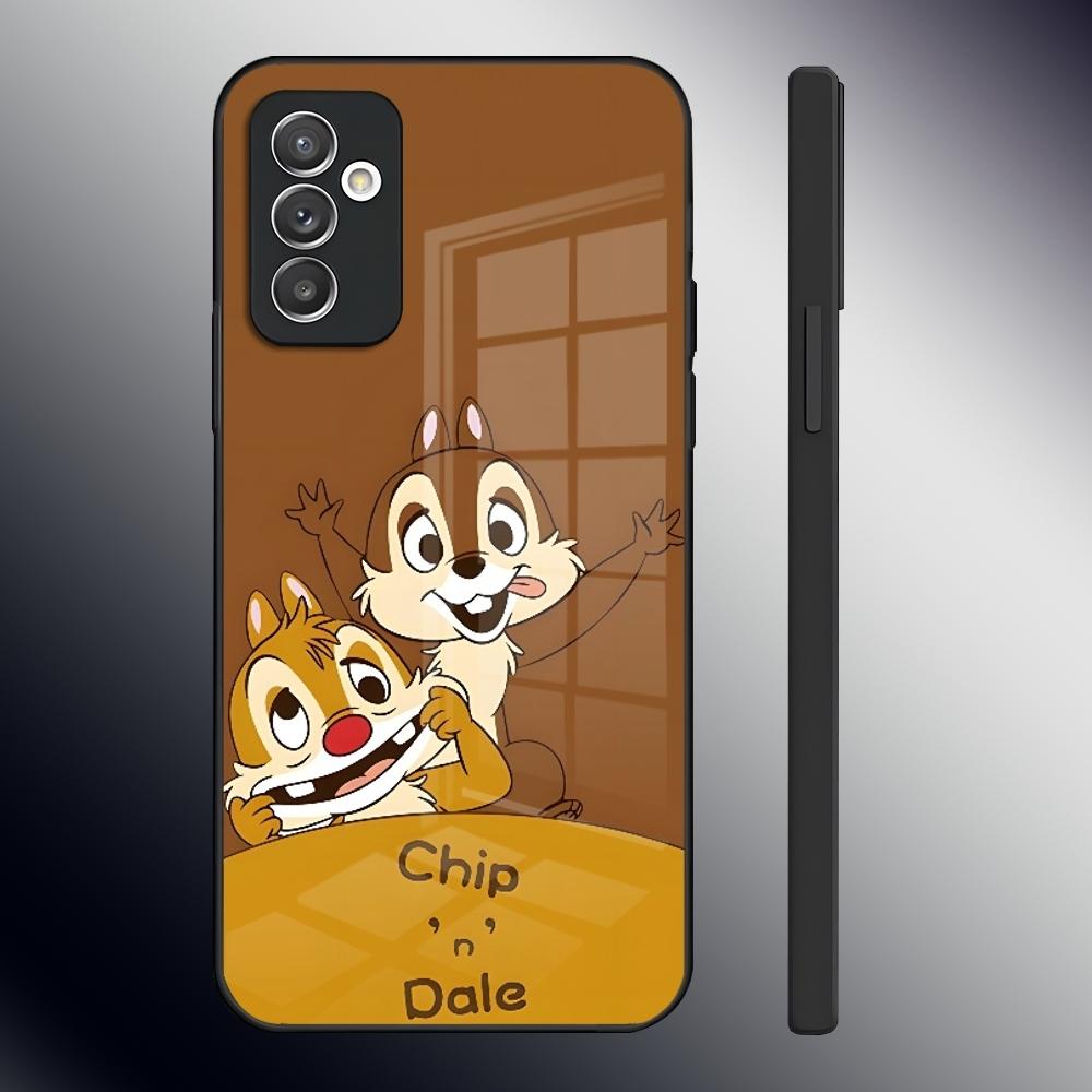 C-Chip 'n' Dale Phone Case For Samsung S24 Ultra S23 S22 S20 Fe S21 Plus A54 A34 A24 A53 A13 A16 Glass Back Cover