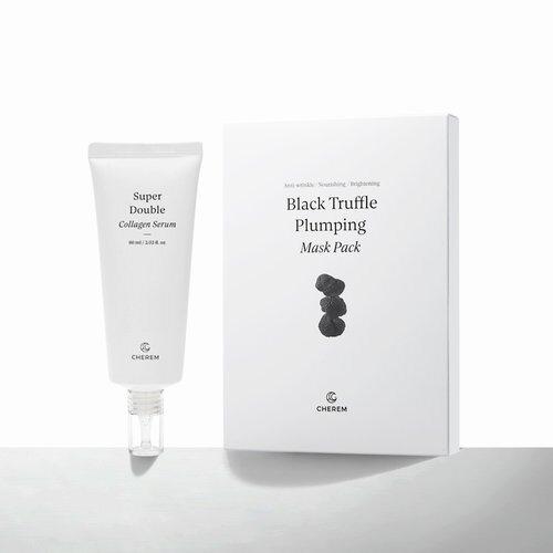 

Cherem Wrinkle Firming 2-piece Set (Super Double Collagen Serum 60ml + Black Truffle Mask Pack 5)_636891