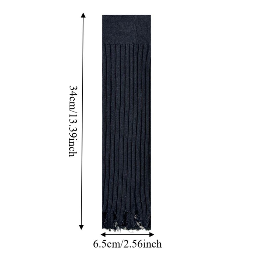 Fashion Wasteland Style Knitted Sock Covers High Elastic Knitted Pile Socks Sweet Style Y2K Socks Girls Fashion