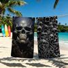 Skelett Totenkopf Mode Cooles Handtuch Für Outdoor Camping Strandtuch Super Saugfähig Schnell Trocknend Sommer Handtuch