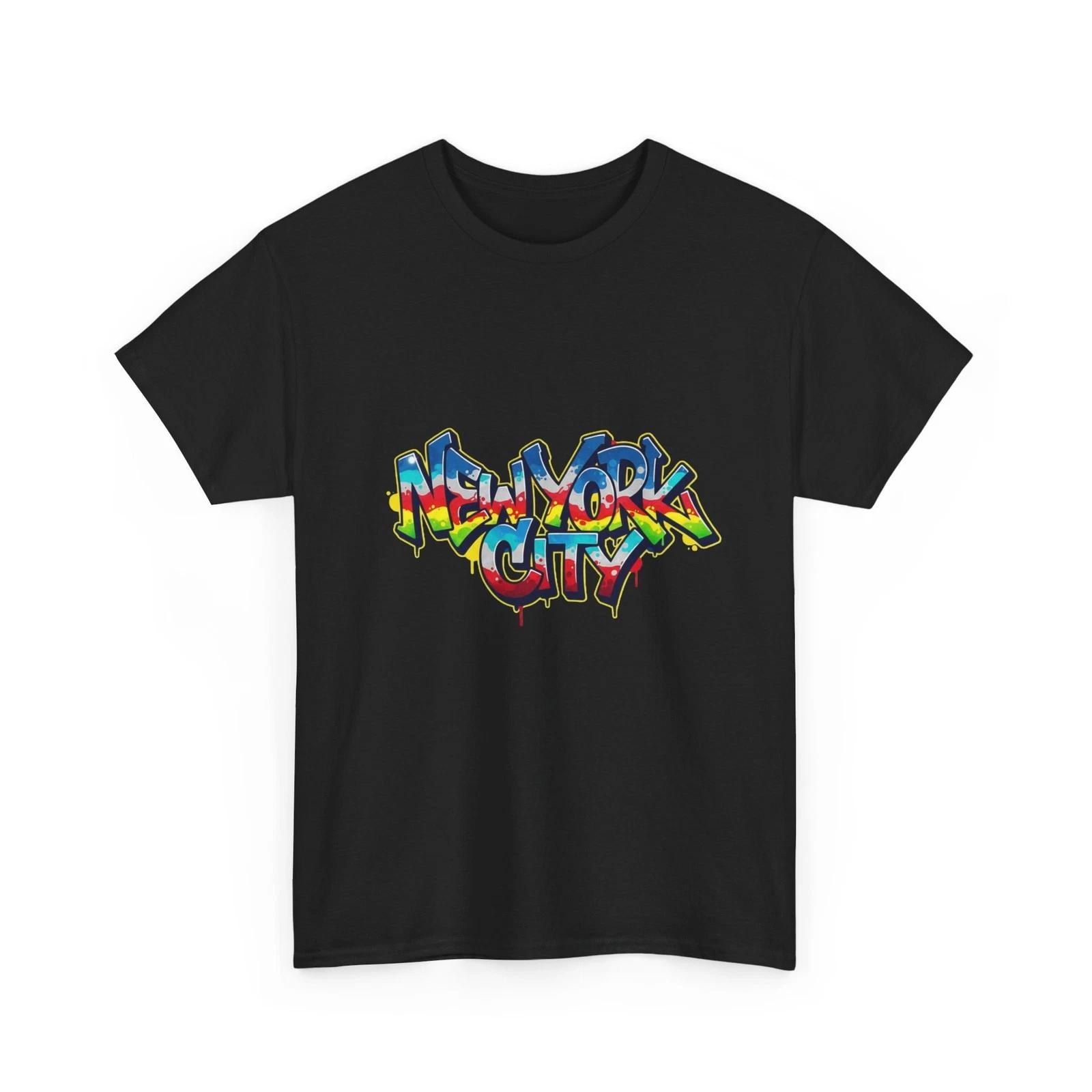 New York City Graffiti Tee | Street Art Graphic T-Shirt, Cool NYC, Cotton Tee M