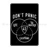 42 Donandx27 T Panik Leben Universum Alles Anhalter Guide Galaxie Metallschild Personalisierte Plaketten Personalisierte