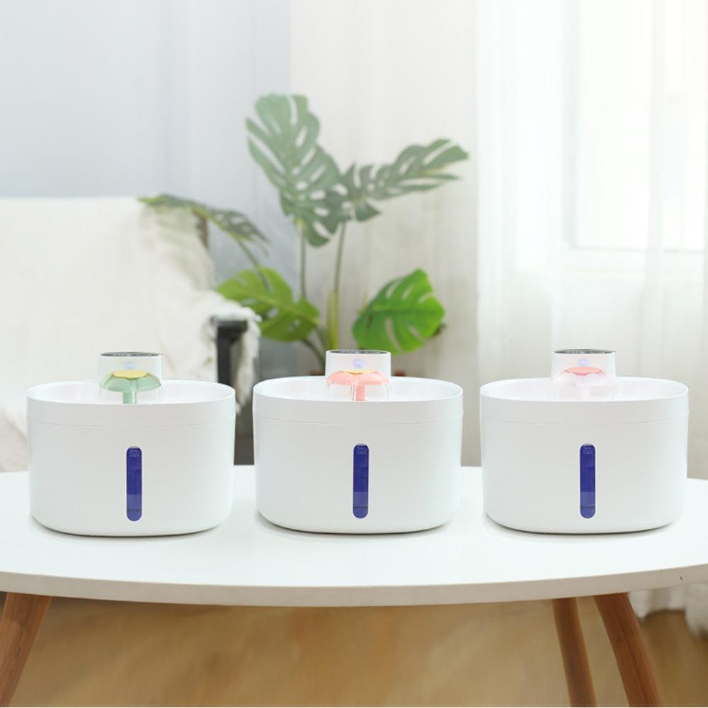2.6L Large Capacity Automatic Cat Fountain Wireless Smart Pet Water Feeder Dog Water Dispenser with Sensor Cat Drinking Bowl