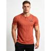 Men's Plus Size Henley T-Shirt (Up to 6XL) - 95% Cotton Short Sleeve Crew Neck Tee with Chest Logo - Big and Tall Casual Summer Top