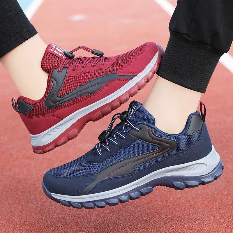 Shoes Men's Autumn New Walking Shoes Men's and Women's Breathable Casual Shoes Large Size Hiking Shoes Platform Single Shoes
