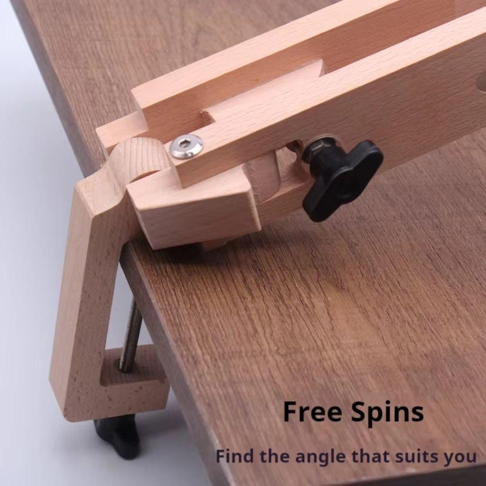 Hand Stitching Foldable Wooden Clamp Adjustable Leather Tool Wood Sewing Clip  DIY Tools